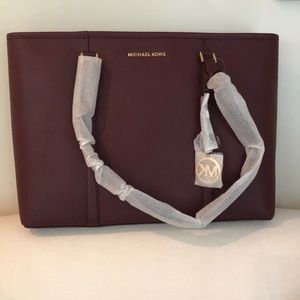 Michael Kors “Sady” Tote -Merlot (color)
